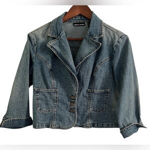 DKNY Vintage Blue Denim Jean Jacket, Size L